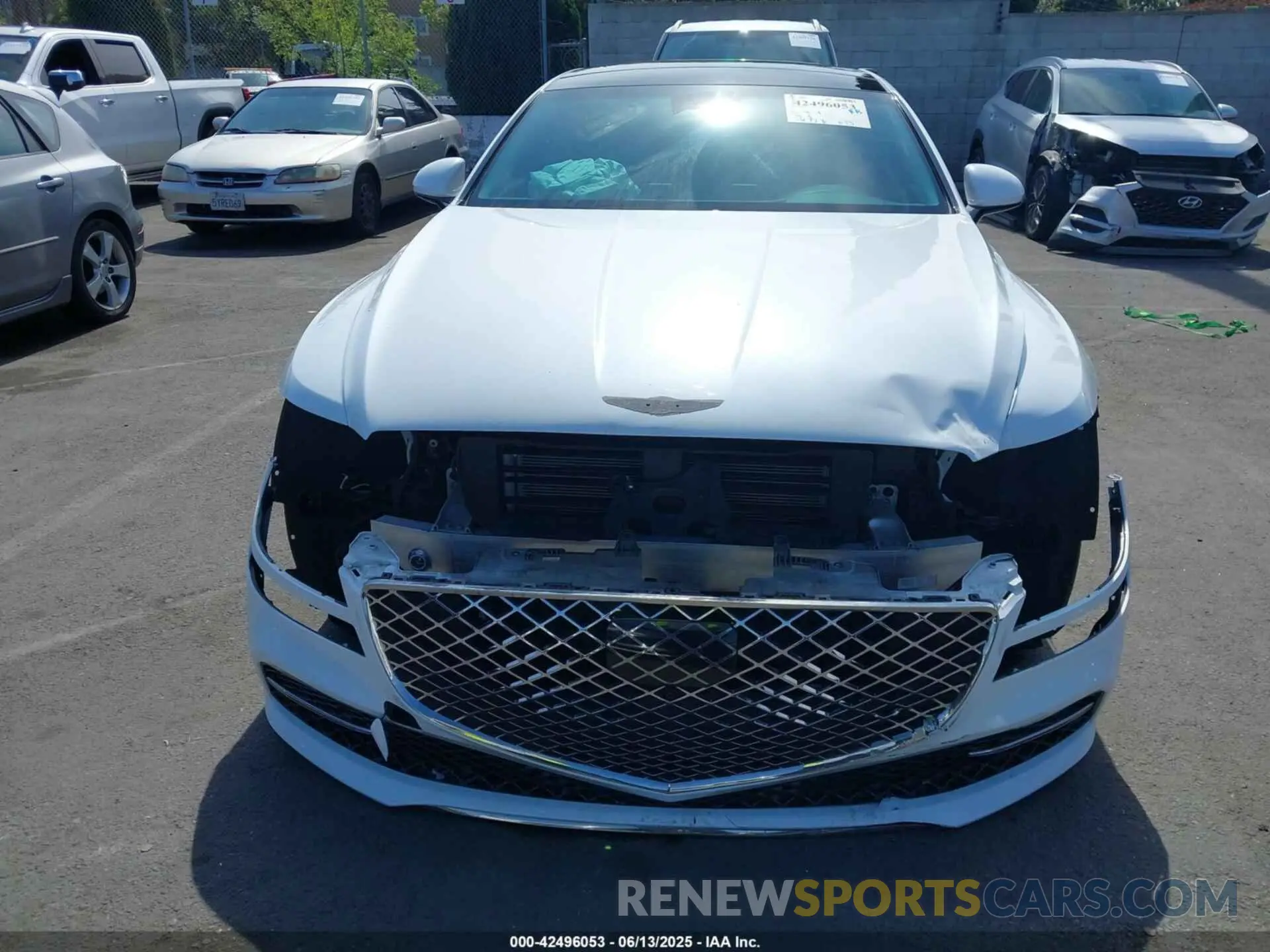 6 fotografías del automóvil dañado KMTGB4SC9NU137558 GENESIS G80 2022