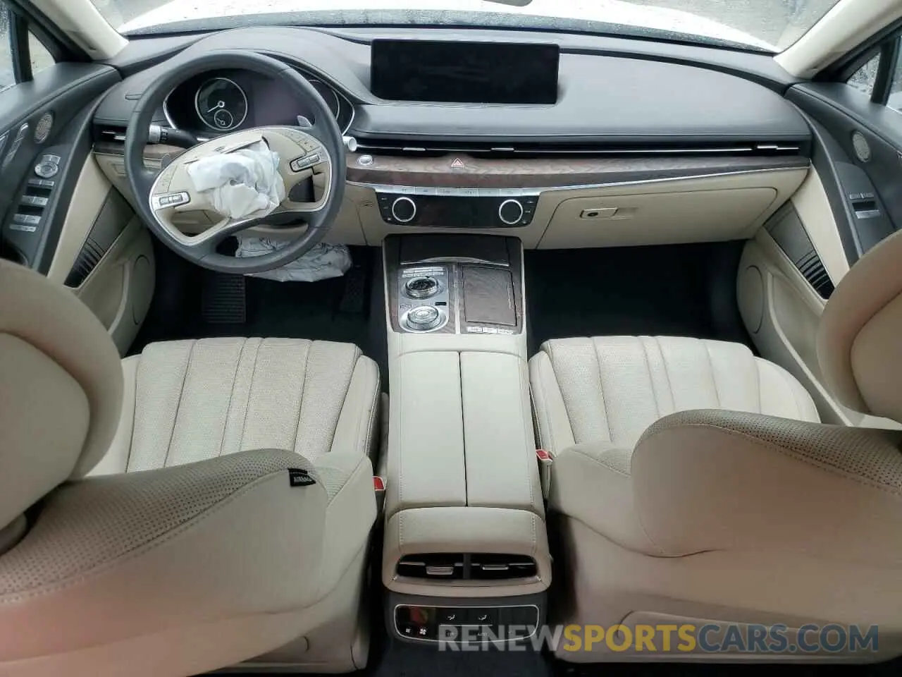 8 fotografías del automóvil dañado KMTGB4SC4PU180403 GENESIS G80 2023