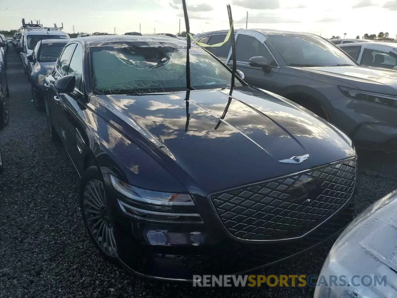 5 fotografías del automóvil dañado KMTGE4S19PU006073 GENESIS G80 2023