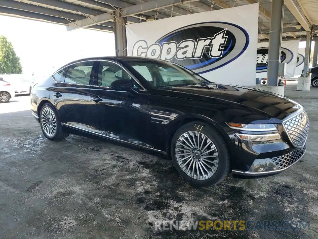 4 fotografías del automóvil dañado KMTGE4S1XPU005594 GENESIS G80 2023