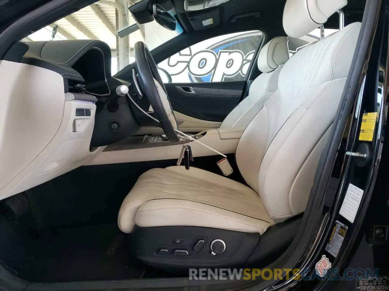 7 fotografías del automóvil dañado KMTGE4S1XPU005594 GENESIS G80 2023