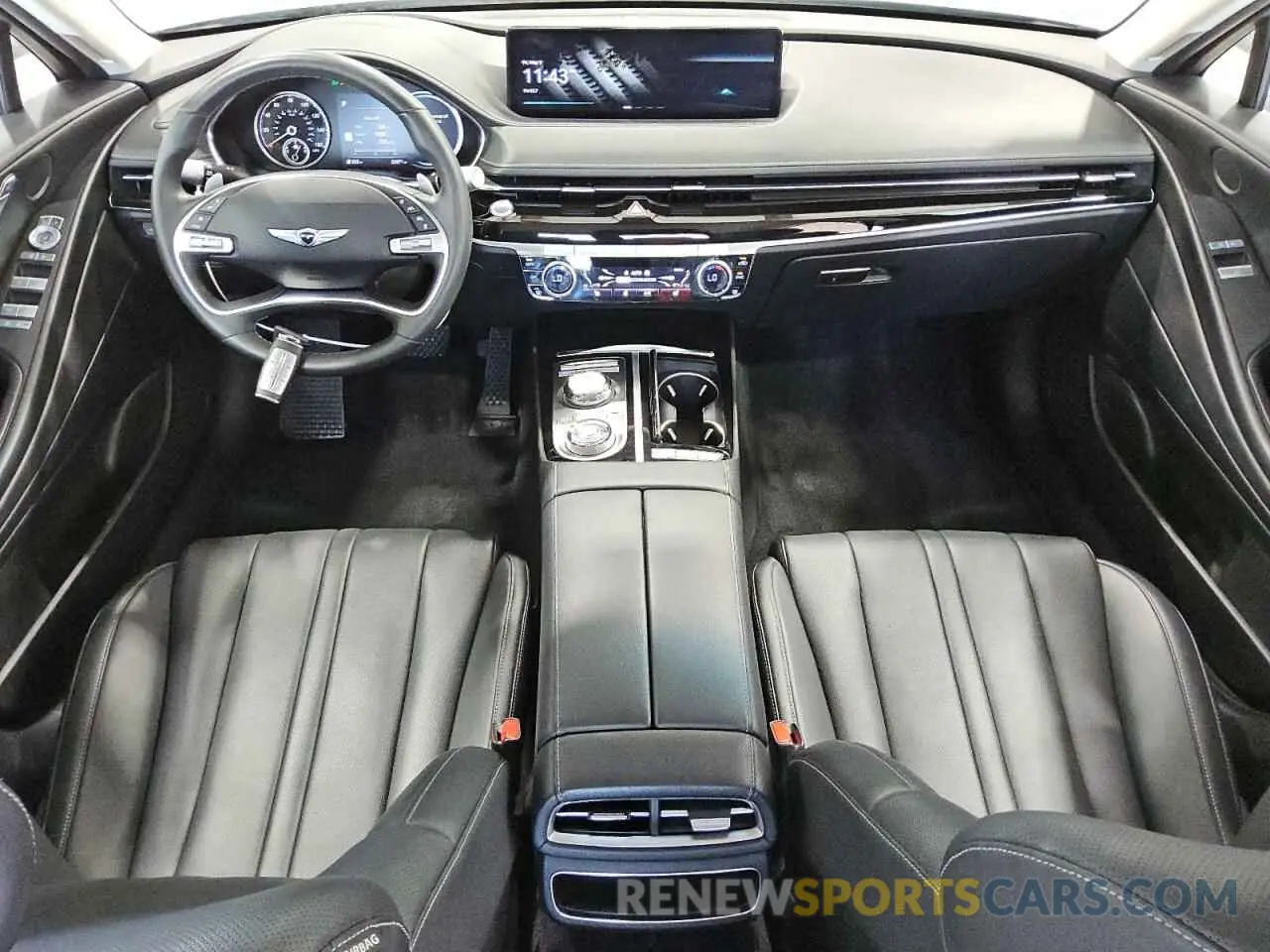 8 fotografías del automóvil dañado KMTGB4SC1RU239409 GENESIS G80 2024