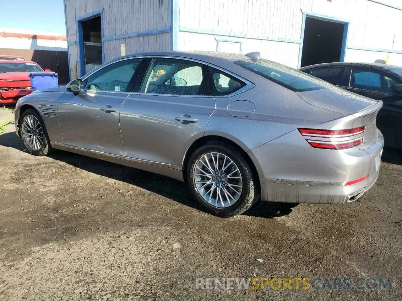 2 fotografías del automóvil dañado KMTGB4SC3RU225348 GENESIS G80 2024