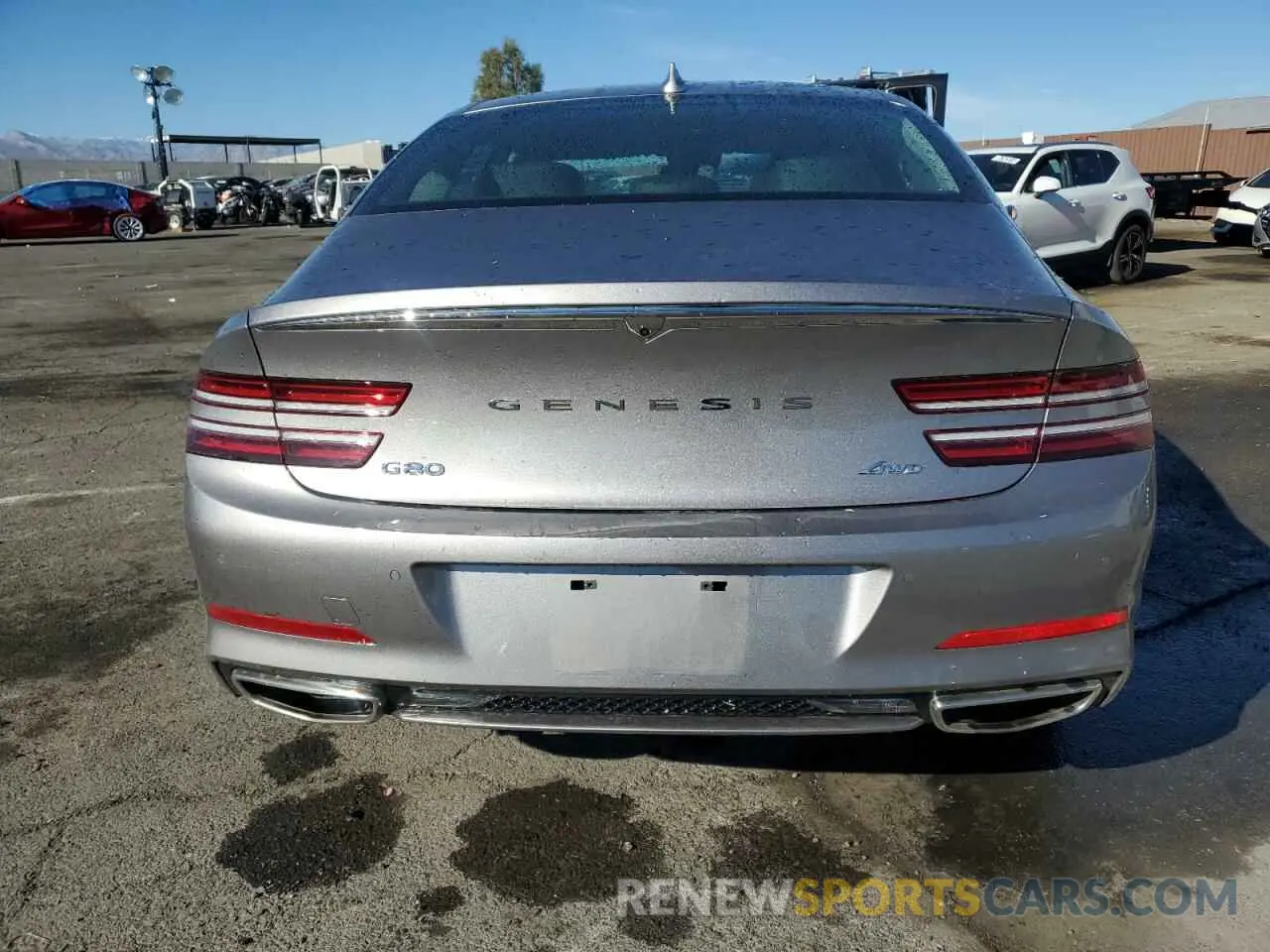 6 fotografías del automóvil dañado KMTGB4SC3RU225348 GENESIS G80 2024