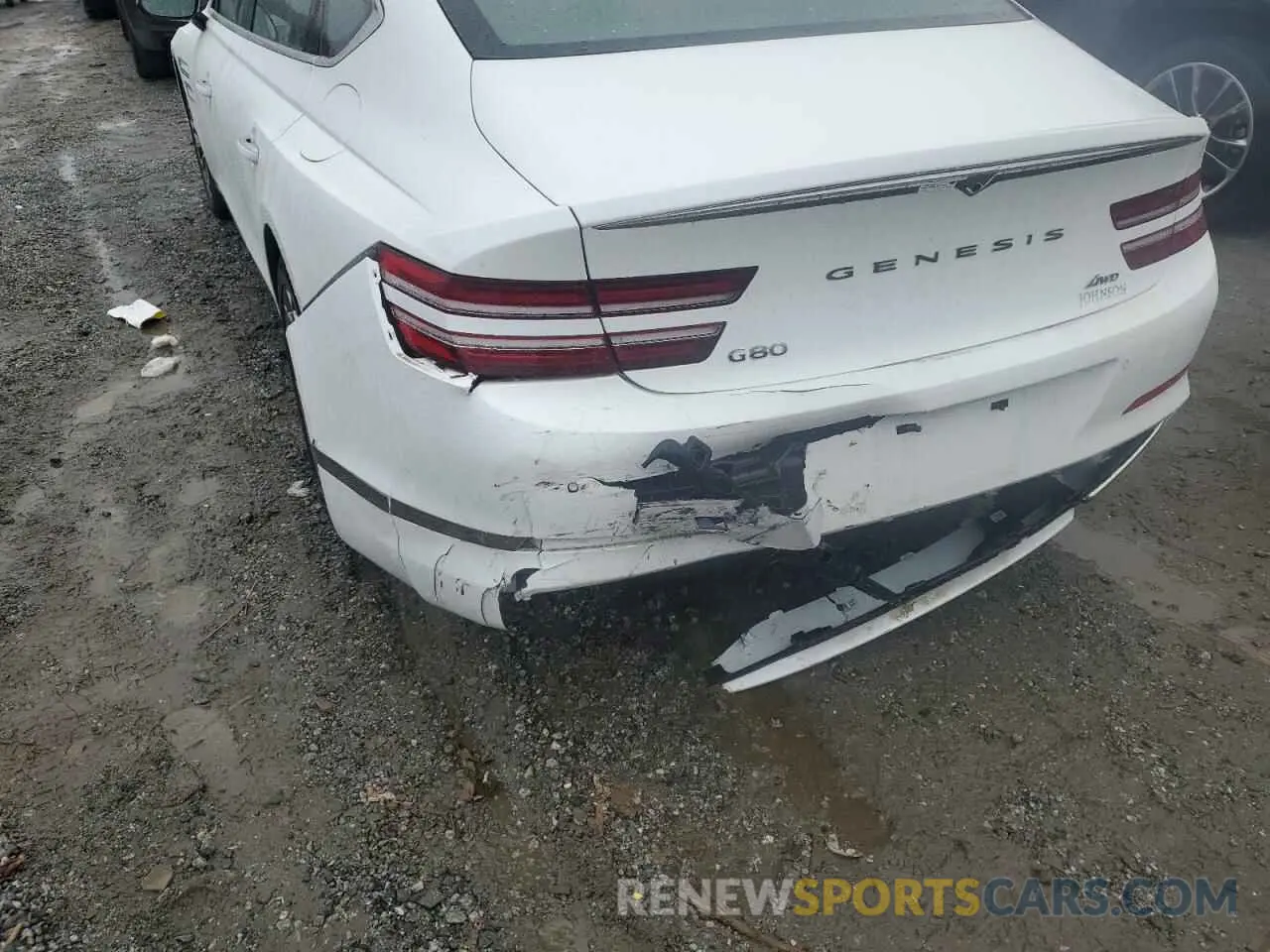 9 fotografías del automóvil dañado KMTGB4SC5RU227361 GENESIS G80 2024