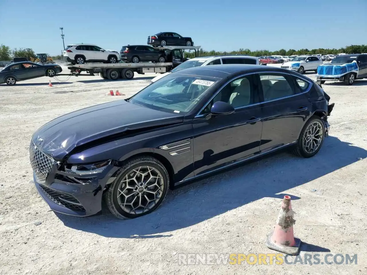 1 fotografías del automóvil dañado KMTGB4SC6RU227336 GENESIS G80 2024