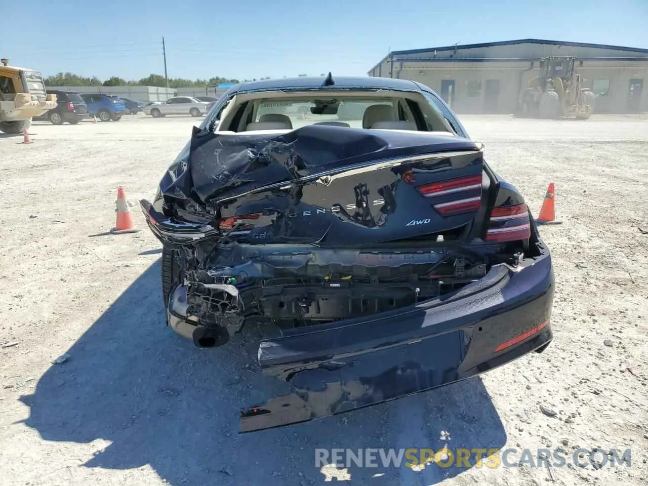 6 fotografías del automóvil dañado KMTGB4SC6RU227336 GENESIS G80 2024