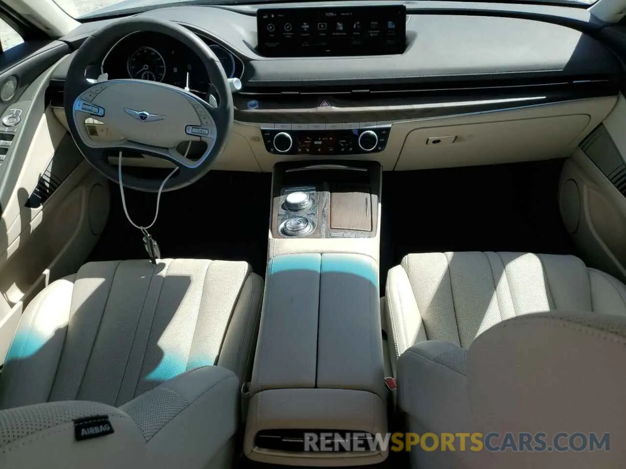 8 fotografías del automóvil dañado KMTGB4SC6RU227336 GENESIS G80 2024