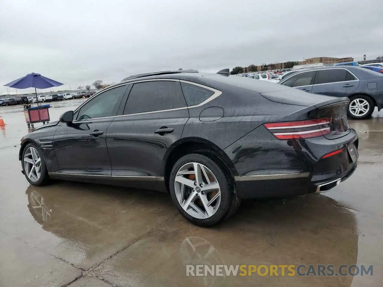 2 fotografías del automóvil dañado KMTGB4SD9RU213911 GENESIS G80 2024