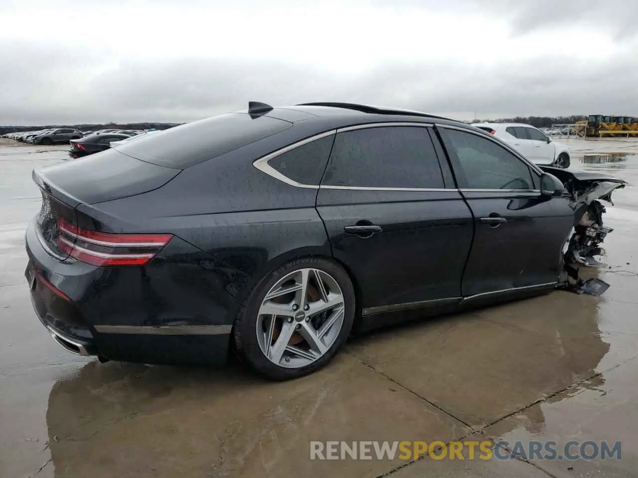 3 fotografías del automóvil dañado KMTGB4SD9RU213911 GENESIS G80 2024