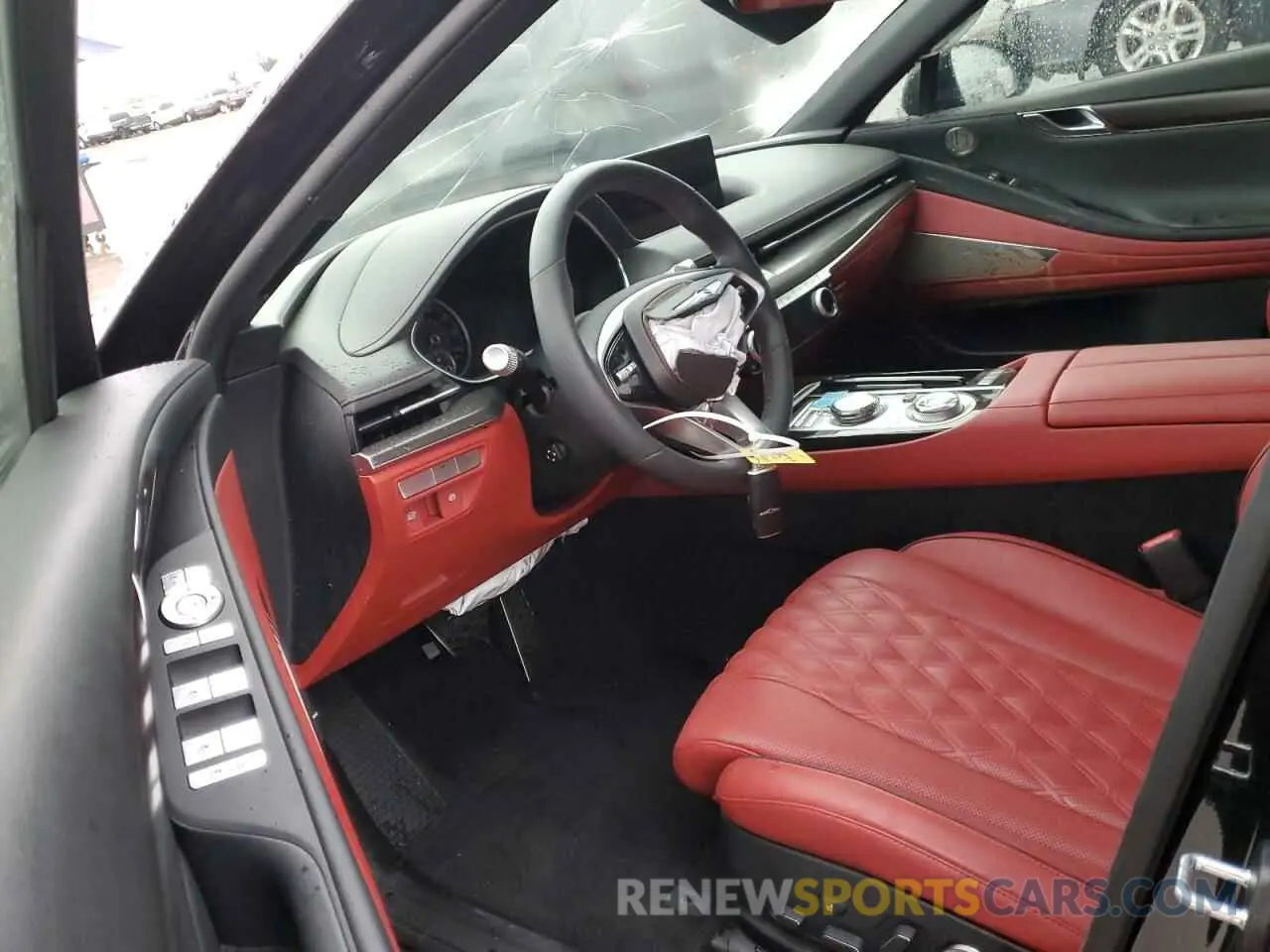 8 fotografías del automóvil dañado KMTGB4SD9RU213911 GENESIS G80 2024