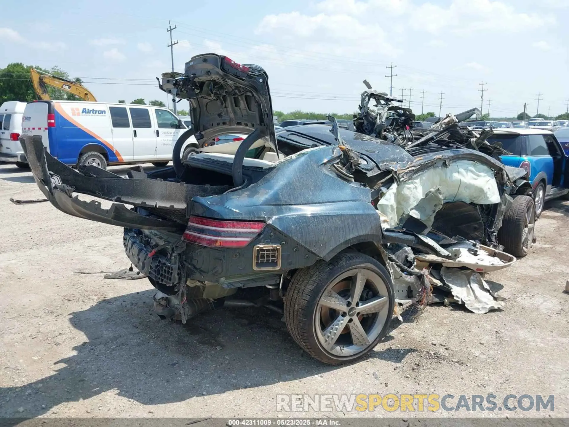 4 fotografías del automóvil dañado KMTGG4SD2SU286304 GENESIS G80 2025