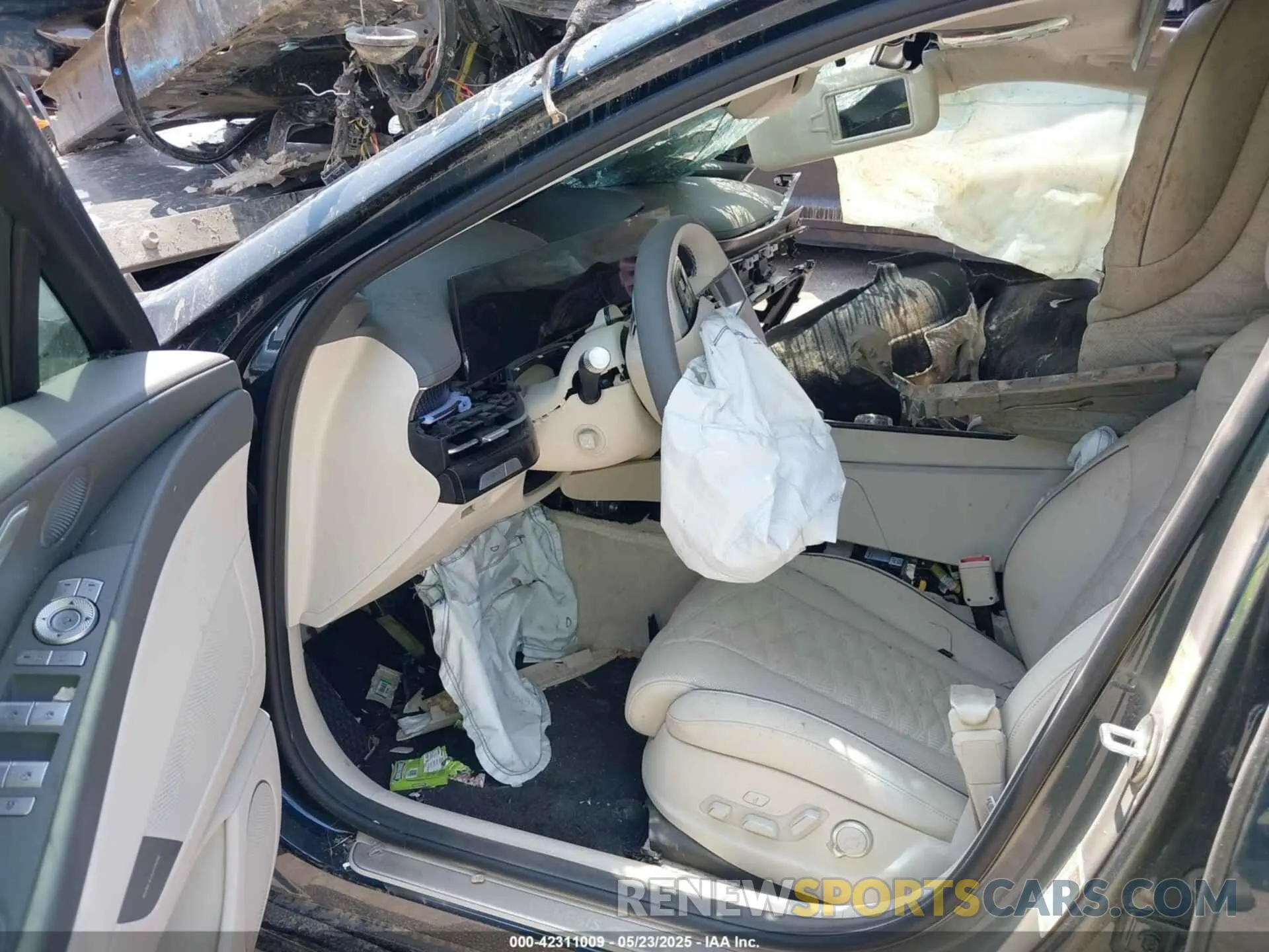 5 fotografías del automóvil dañado KMTGG4SD2SU286304 GENESIS G80 2025