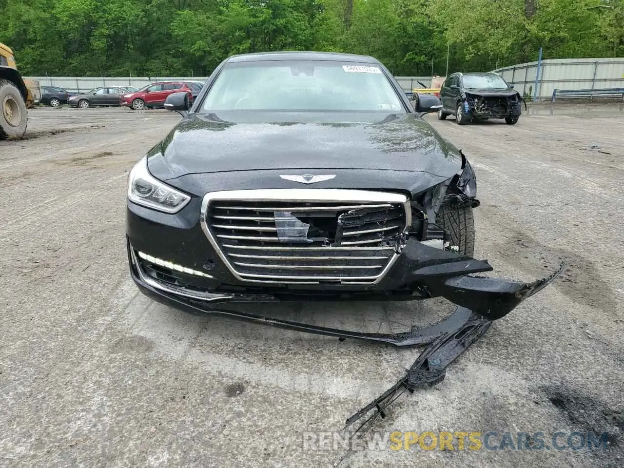 5 fotografías del automóvil dañado KMHG54JH0KU050660 GENESIS G90 2019