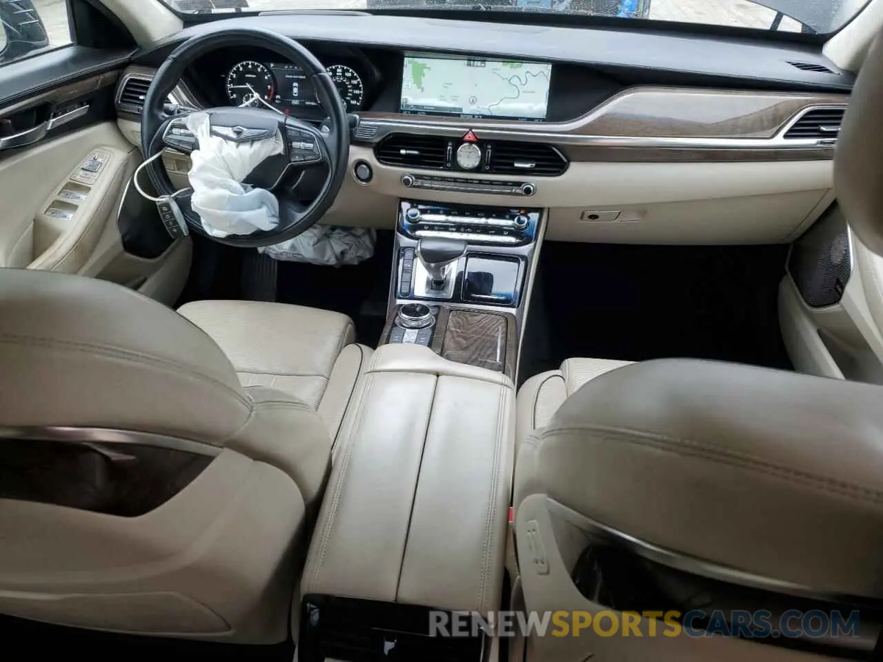 8 fotografías del automóvil dañado KMHG54JH0KU050660 GENESIS G90 2019