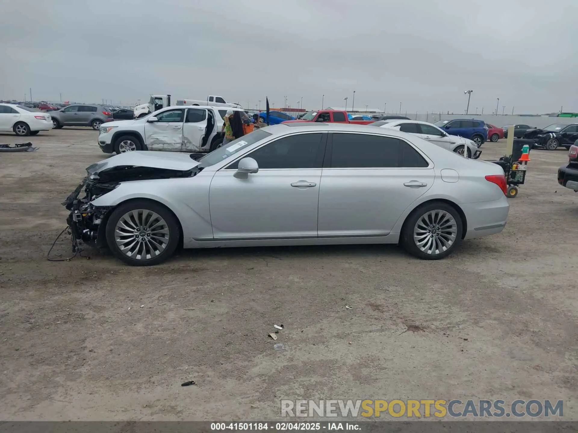 15 fotografías del automóvil dañado KMTF34JA4KU058688 GENESIS G90 2019