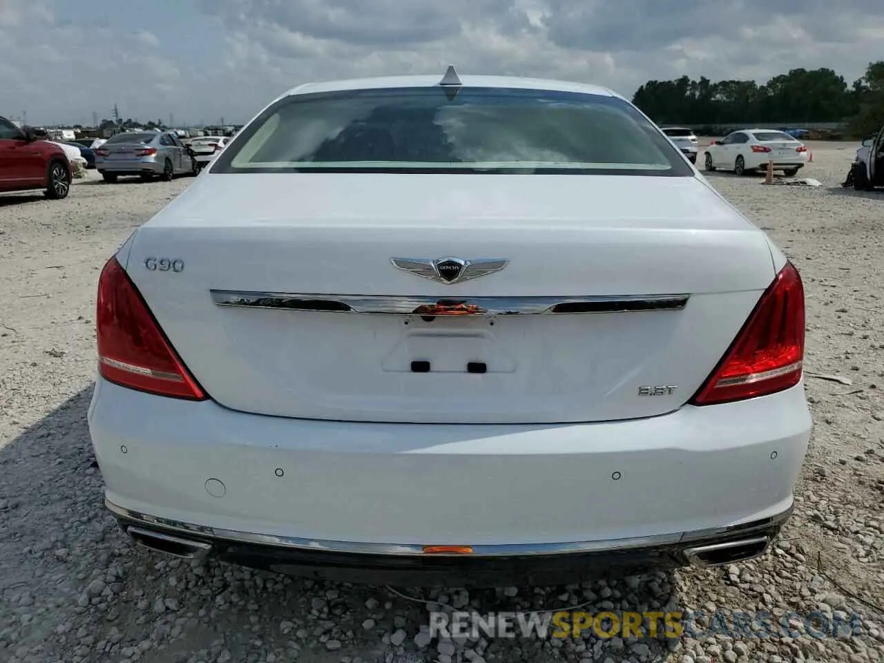 6 fotografías del automóvil dañado KMTF34JA6KU061768 GENESIS G90 2019