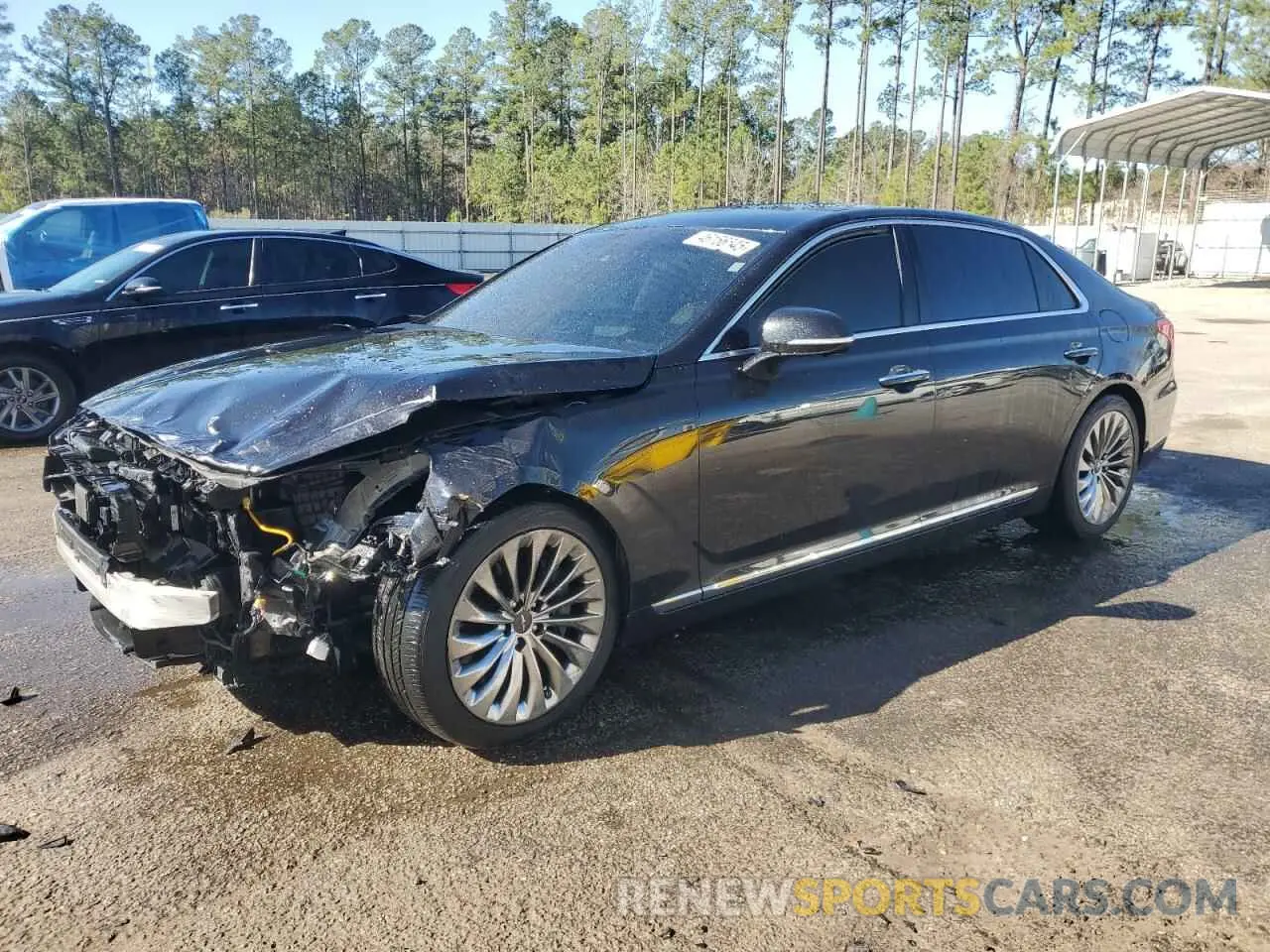 1 fotografías del automóvil dañado KMTF54JHXKU059223 GENESIS G90 2019