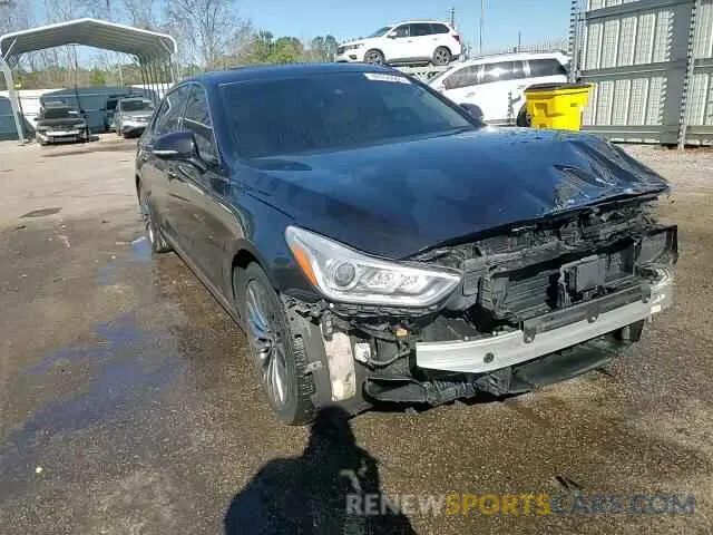 14 fotografías del automóvil dañado KMTF54JHXKU059223 GENESIS G90 2019