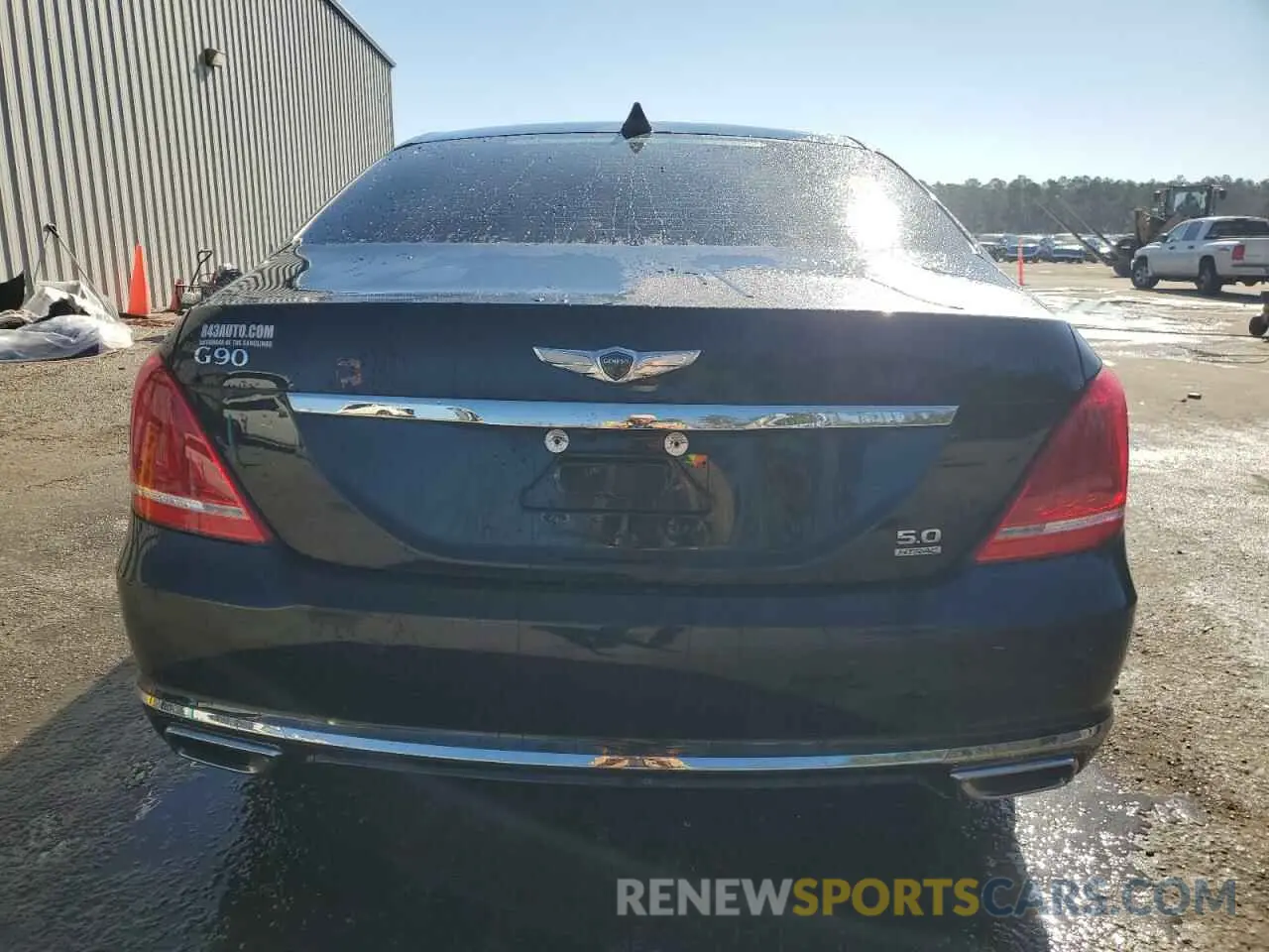 6 fotografías del automóvil dañado KMTF54JHXKU059223 GENESIS G90 2019