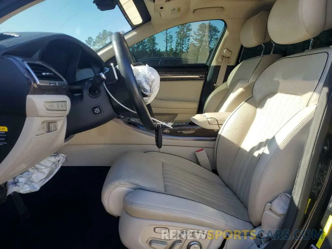 7 fotografías del automóvil dañado KMTF54JHXKU059223 GENESIS G90 2019