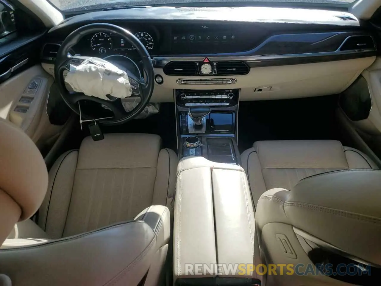 8 fotografías del automóvil dañado KMTF54JHXKU059223 GENESIS G90 2019