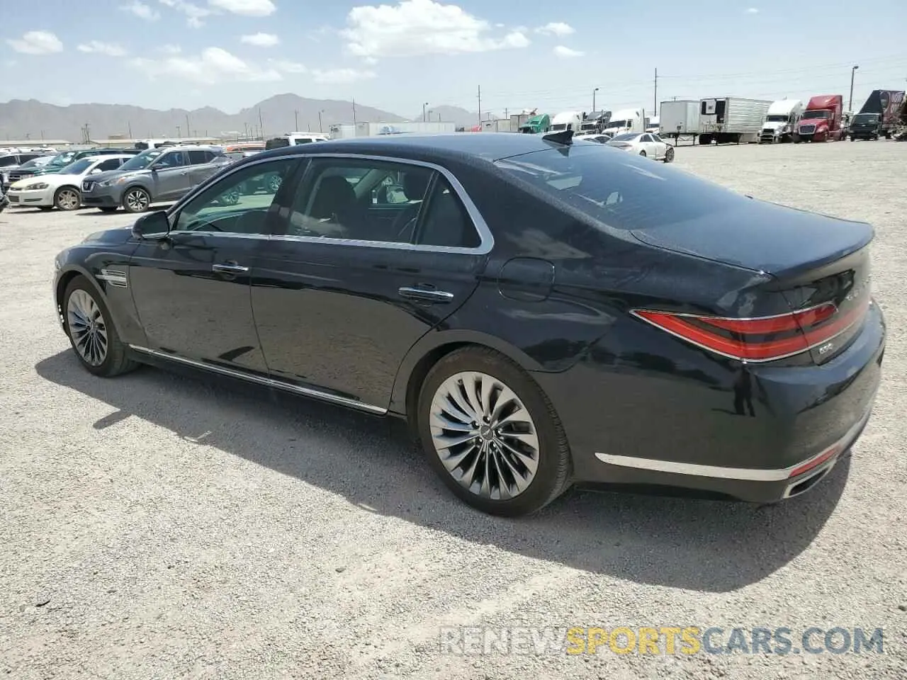 2 fotografías del automóvil dañado KMTF54PH1LU076923 GENESIS G90 2020
