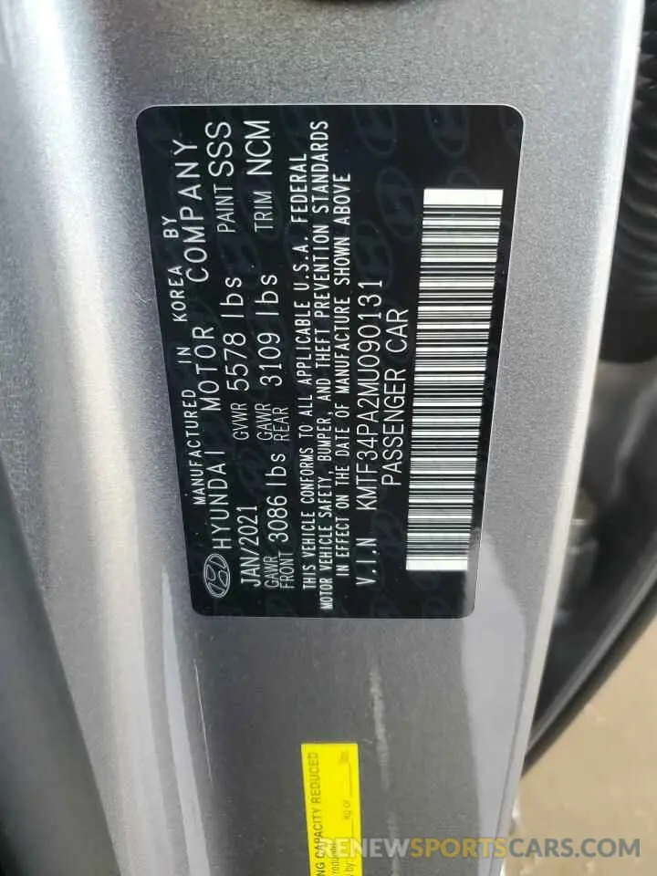12 fotografías del automóvil dañado KMTF34PA2MU090131 GENESIS G90 2021