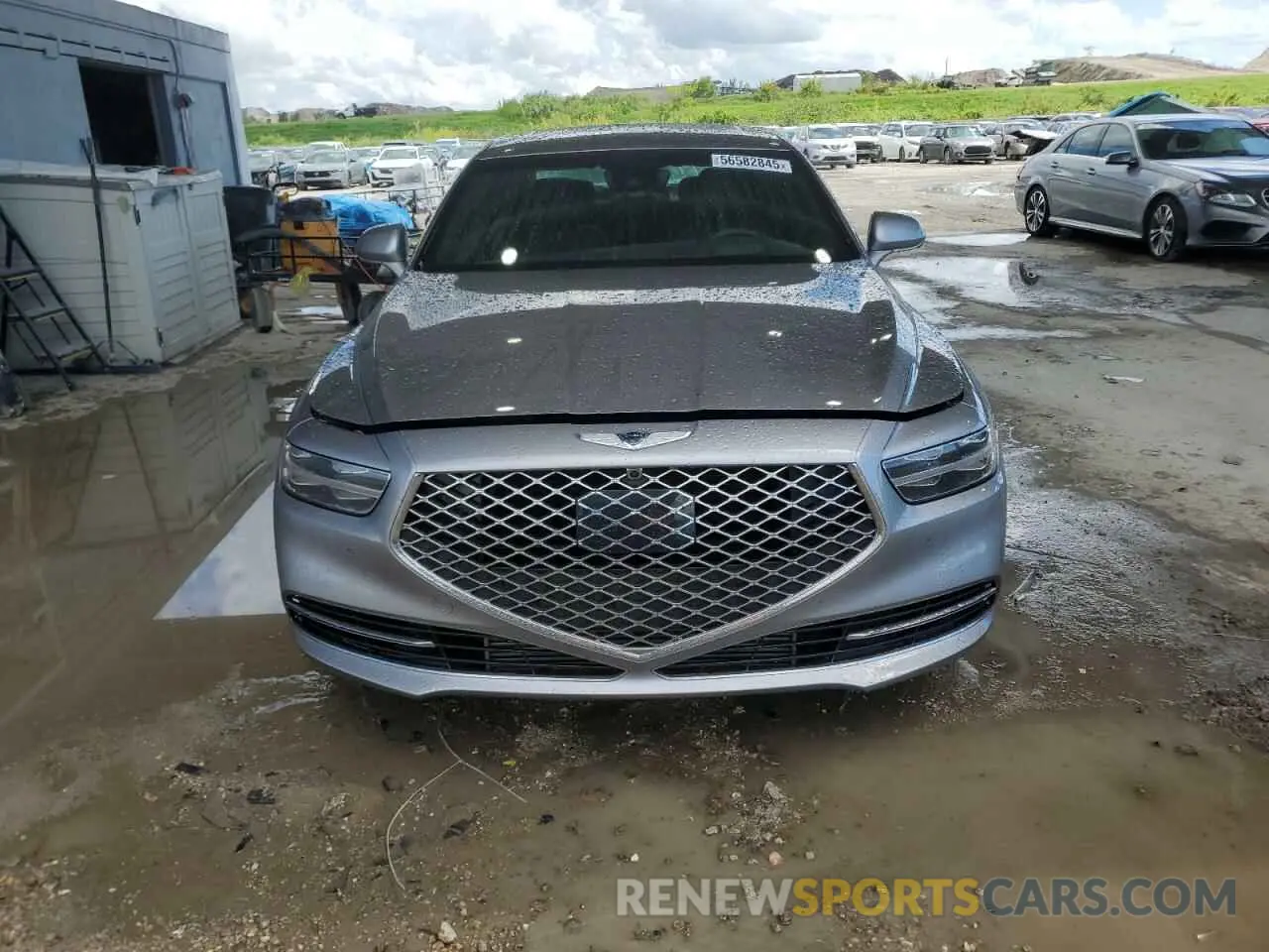 5 fotografías del automóvil dañado KMTF34PA2MU090131 GENESIS G90 2021