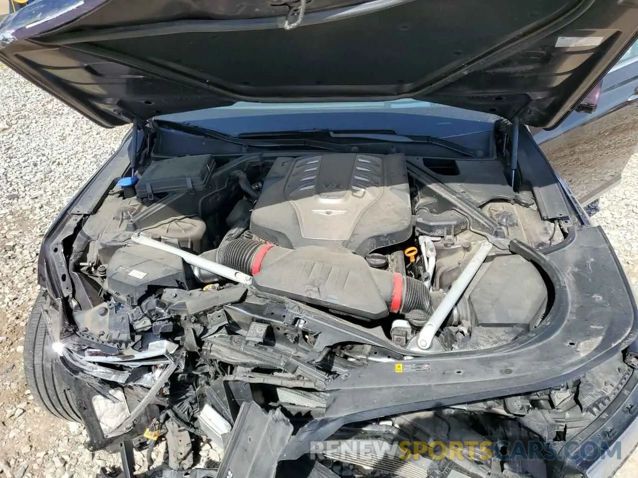 11 fotografías del automóvil dañado KMTF54PH5MU087053 GENESIS G90 2021