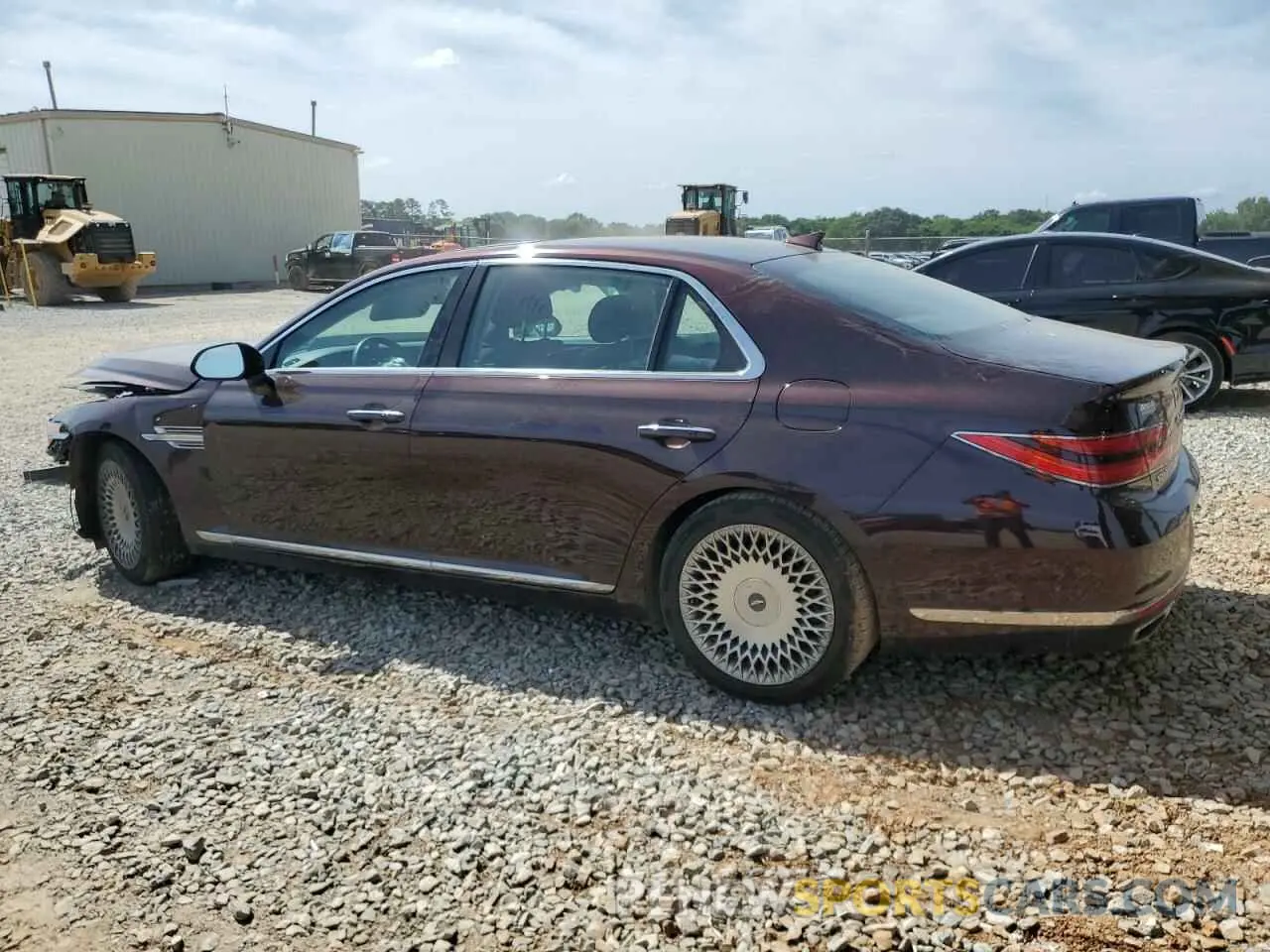 2 fotografías del automóvil dañado KMTF54PH5MU087053 GENESIS G90 2021