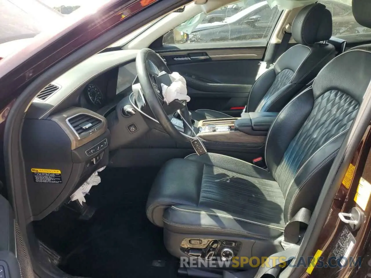 7 fotografías del automóvil dañado KMTF54PH5MU087053 GENESIS G90 2021