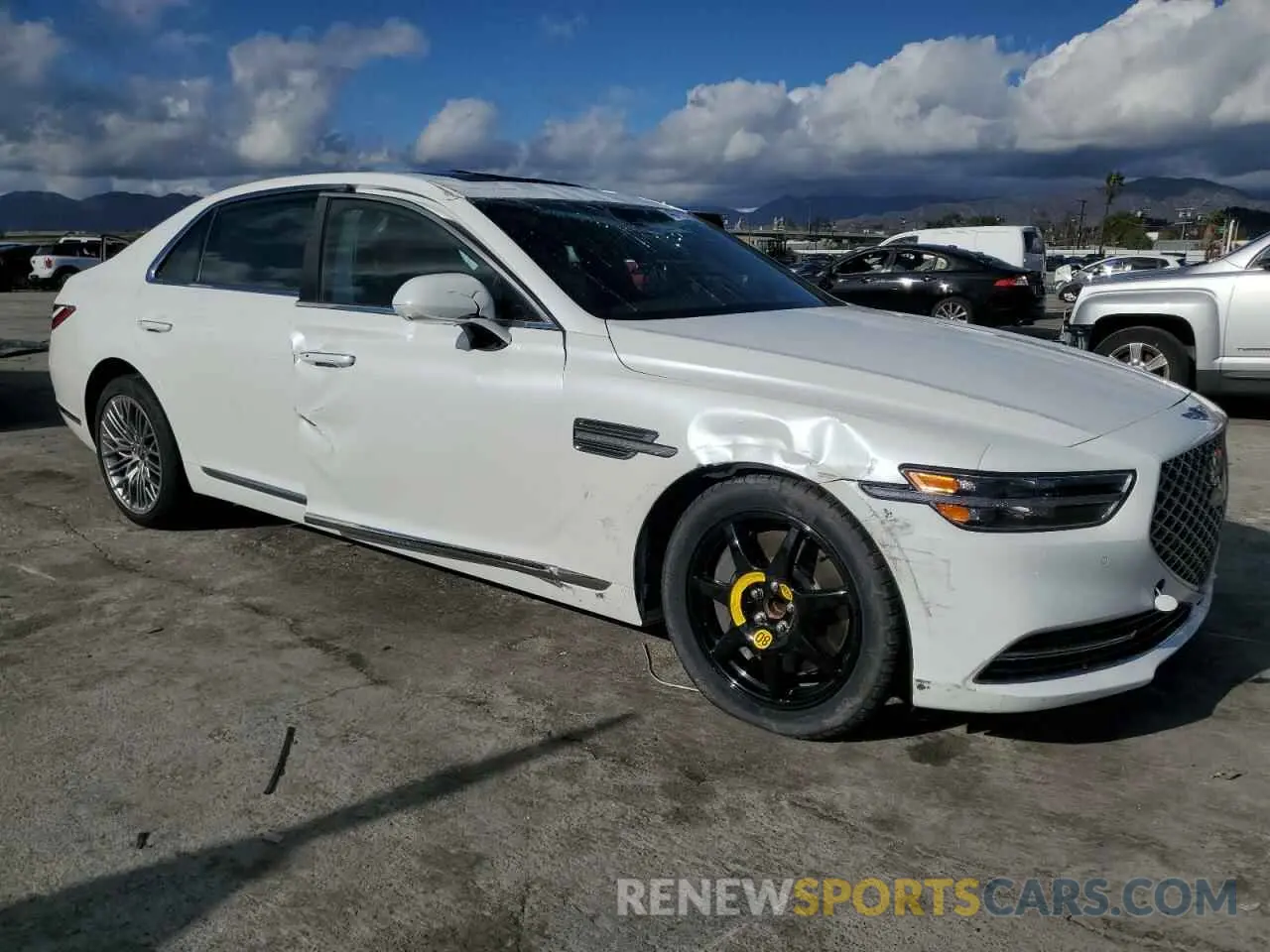 4 fotografías del automóvil dañado KMTF34PA0NU092980 GENESIS G90 2022