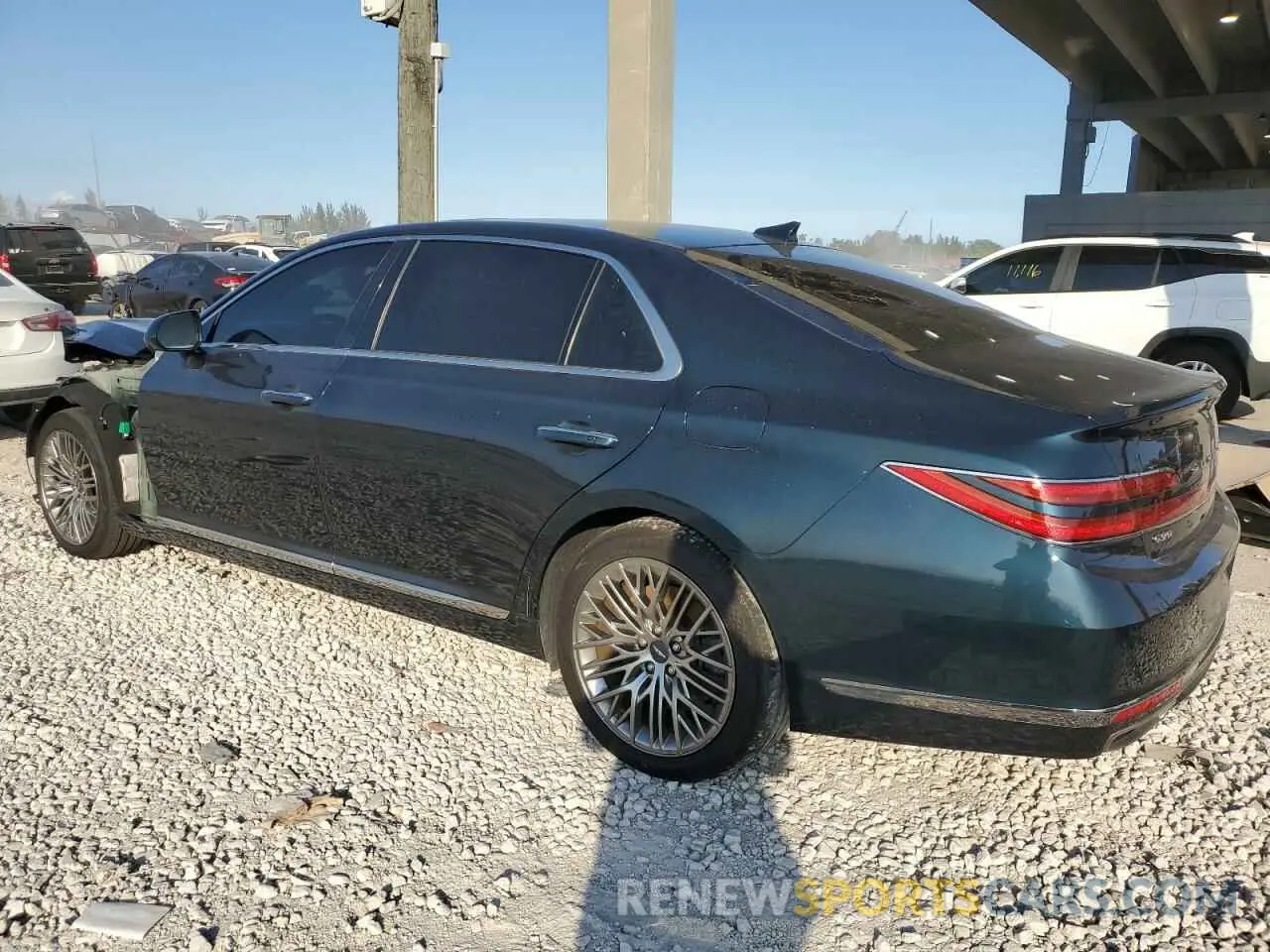2 fotografías del automóvil dañado KMTF34PA3NU096425 GENESIS G90 2022