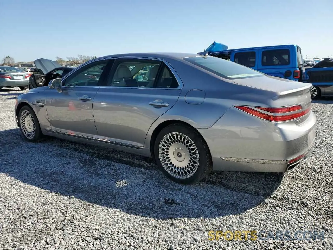 2 fotografías del automóvil dañado KMTF54PH0NU096101 GENESIS G90 2022