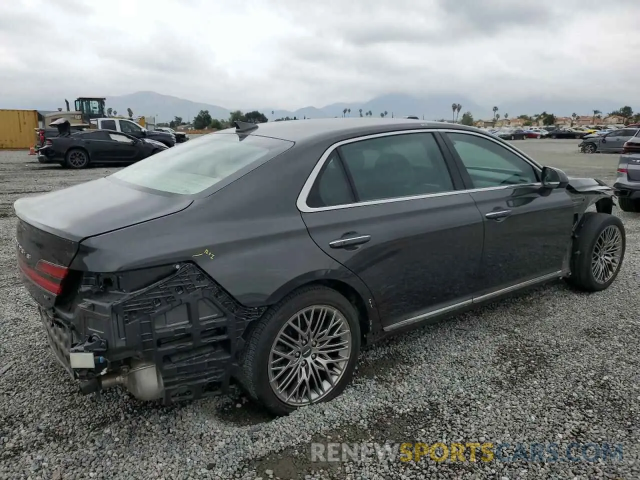3 fotografías del automóvil dañado KMTF54PH0NU096440 GENESIS G90 2022