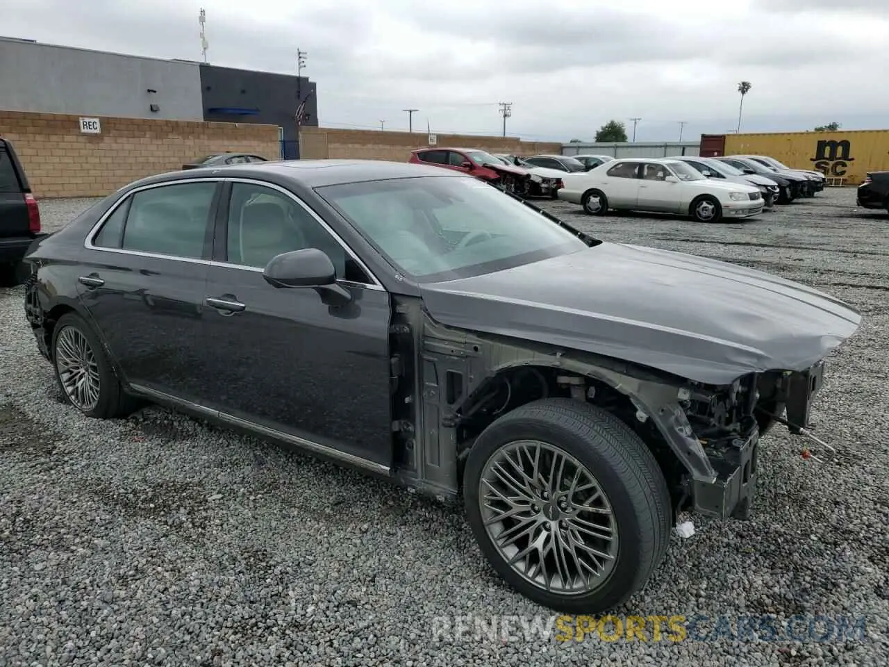 4 fotografías del automóvil dañado KMTF54PH0NU096440 GENESIS G90 2022