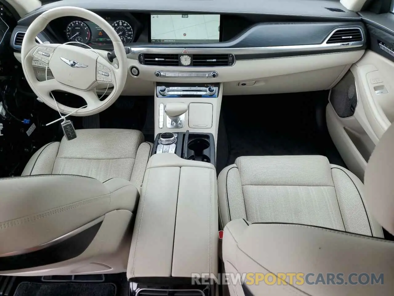 8 fotografías del automóvil dañado KMTF54PH0NU096440 GENESIS G90 2022