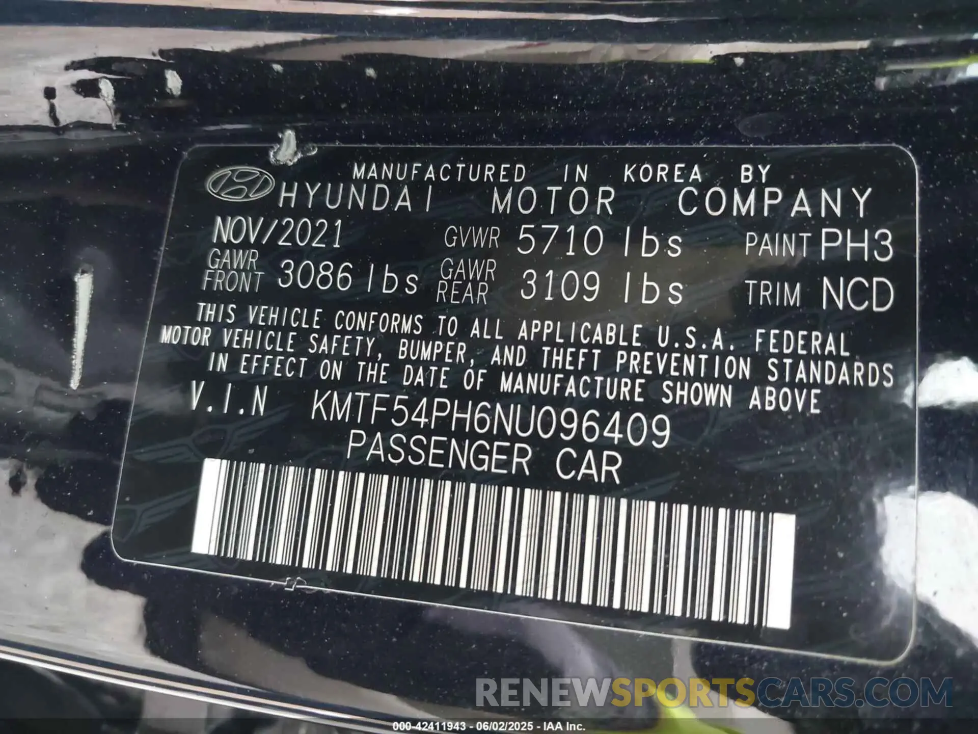9 fotografías del automóvil dañado KMTF54PH6NU096409 GENESIS G90 2022
