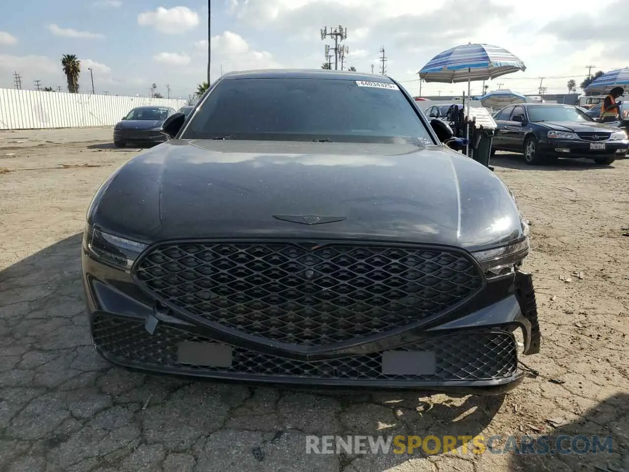 5 fotografías del automóvil dañado KMTFB4SD9PU008162 GENESIS G90 2023