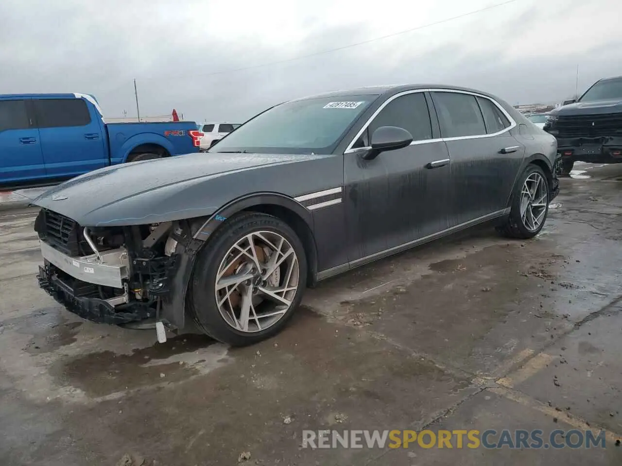 1 fotografías del automóvil dañado KMTFB4SDXPU011121 GENESIS G90 2023