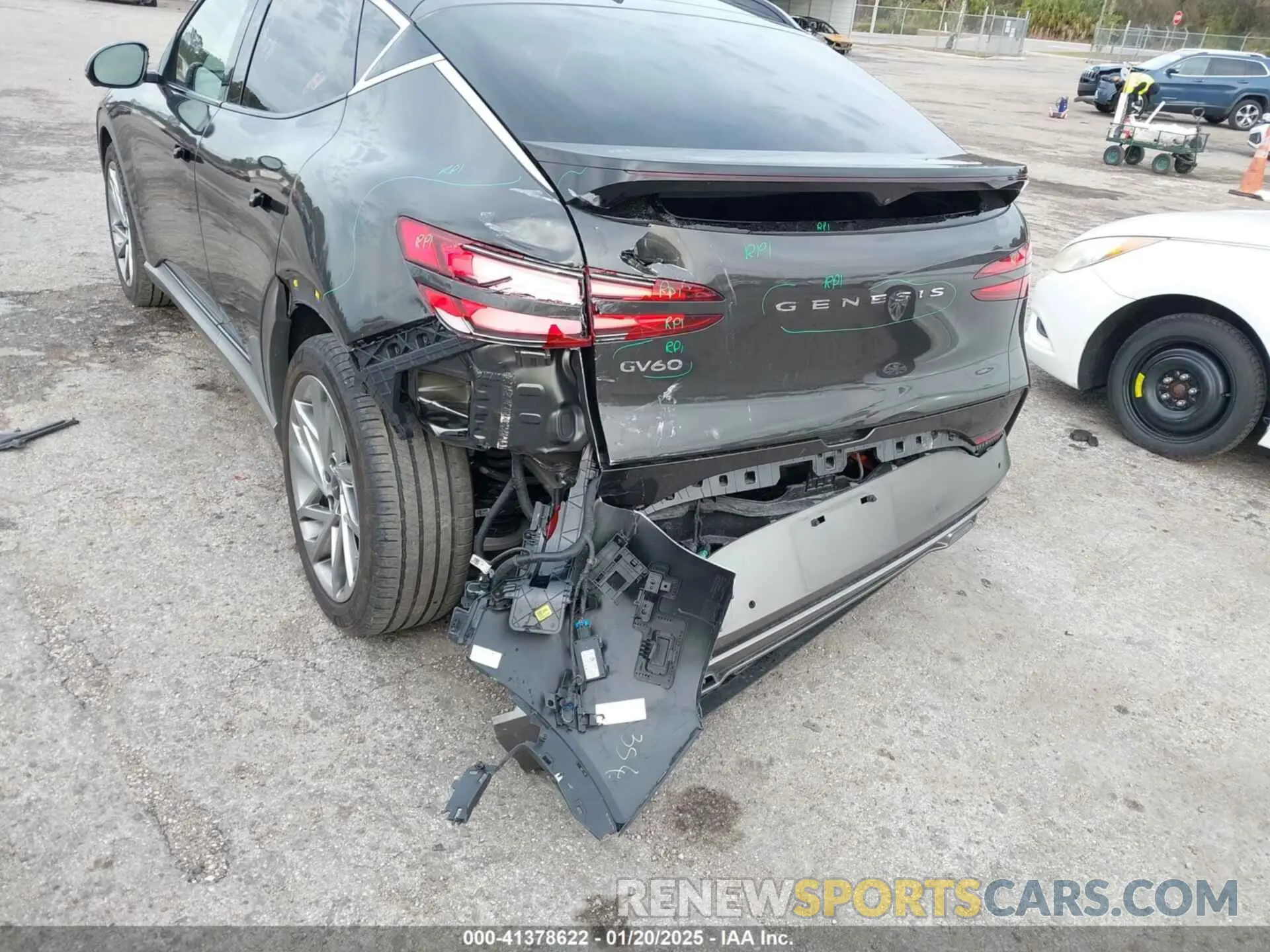 6 fotografías del automóvil dañado KMUKCDSC8RU019087 GENESIS GV60 2024
