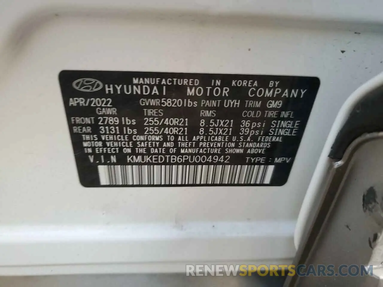 13 fotografías del automóvil dañado KMUKEDTB6PU004942 GENESIS GV60 PERFO 2023