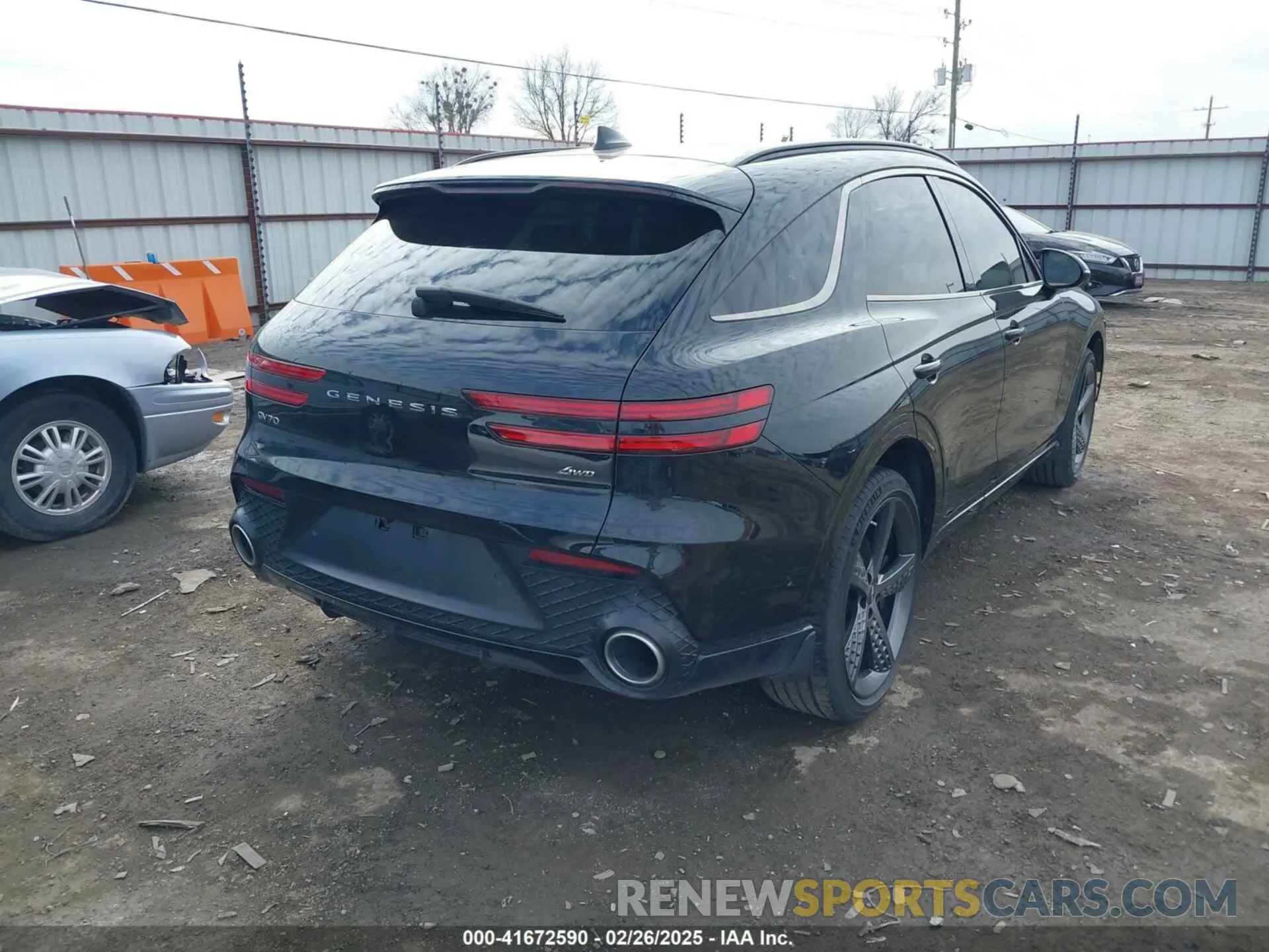4 fotografías del automóvil dañado KMUMADTB4PU105367 GENESIS GV70 2023