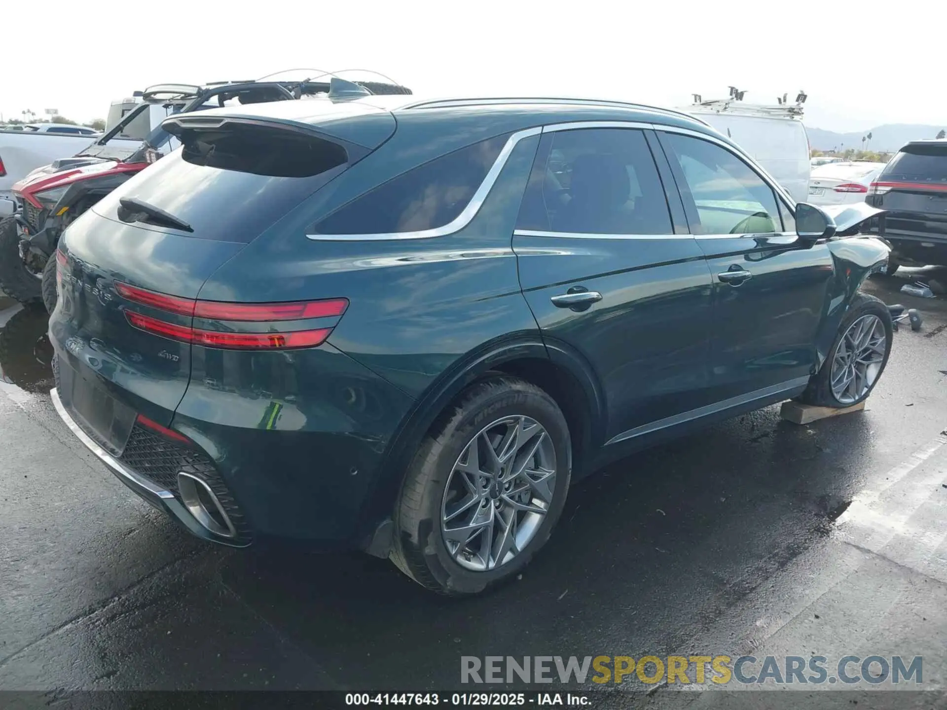 4 fotografías del automóvil dañado KMUMADTB5PU114854 GENESIS GV70 2023