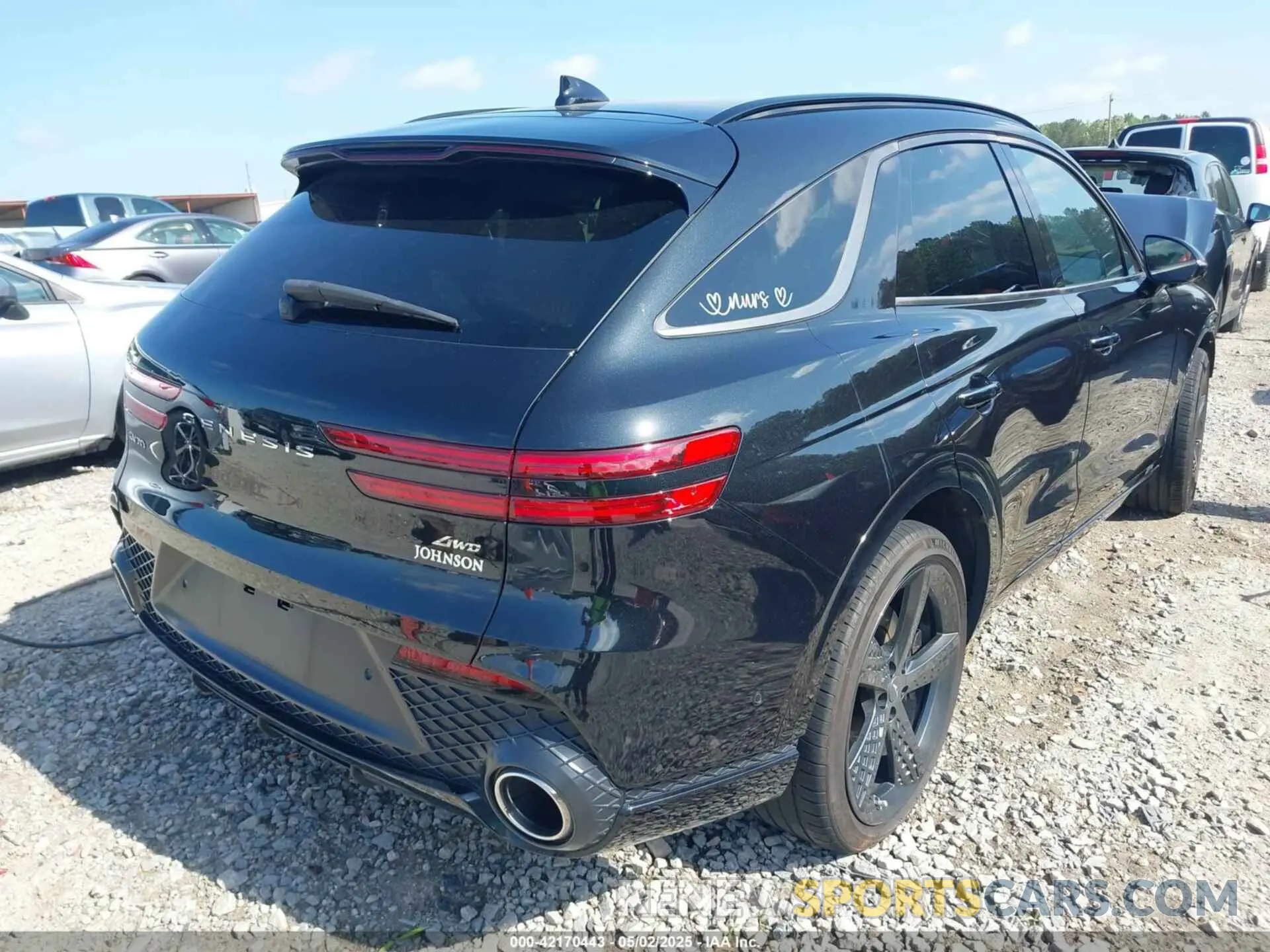 4 fotografías del automóvil dañado KMUMADTB5PU134876 GENESIS GV70 2023