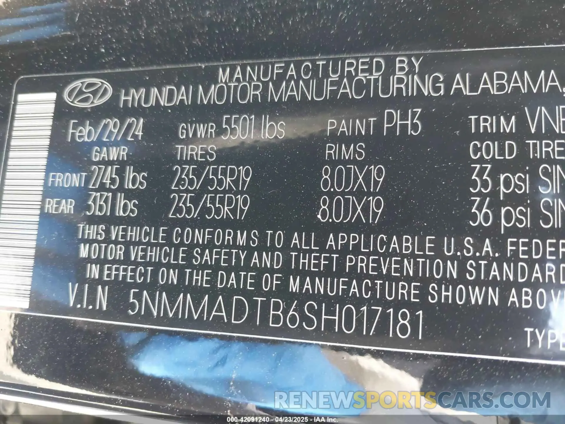 9 fotografías del automóvil dañado 5NMMADTB6SH017181 GENESIS GV70 2025