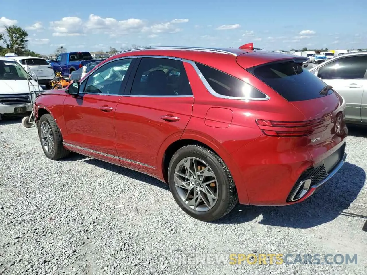 2 fotografías del automóvil dañado KMUMADTB2NU059857 GENESIS GV70 BASE 2022