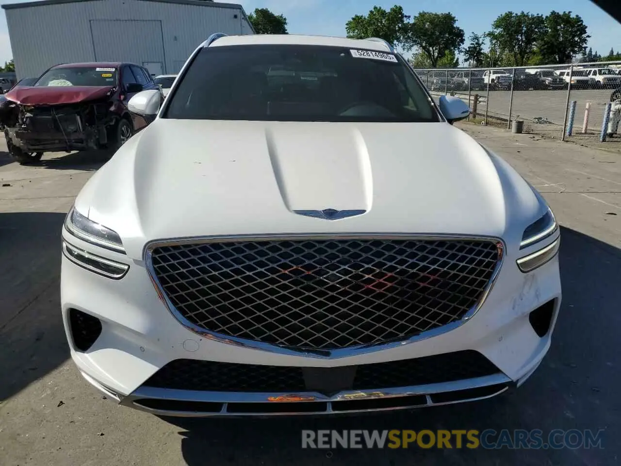 5 fotografías del automóvil dañado KMUMADTB5NU043992 GENESIS GV70 BASE 2022