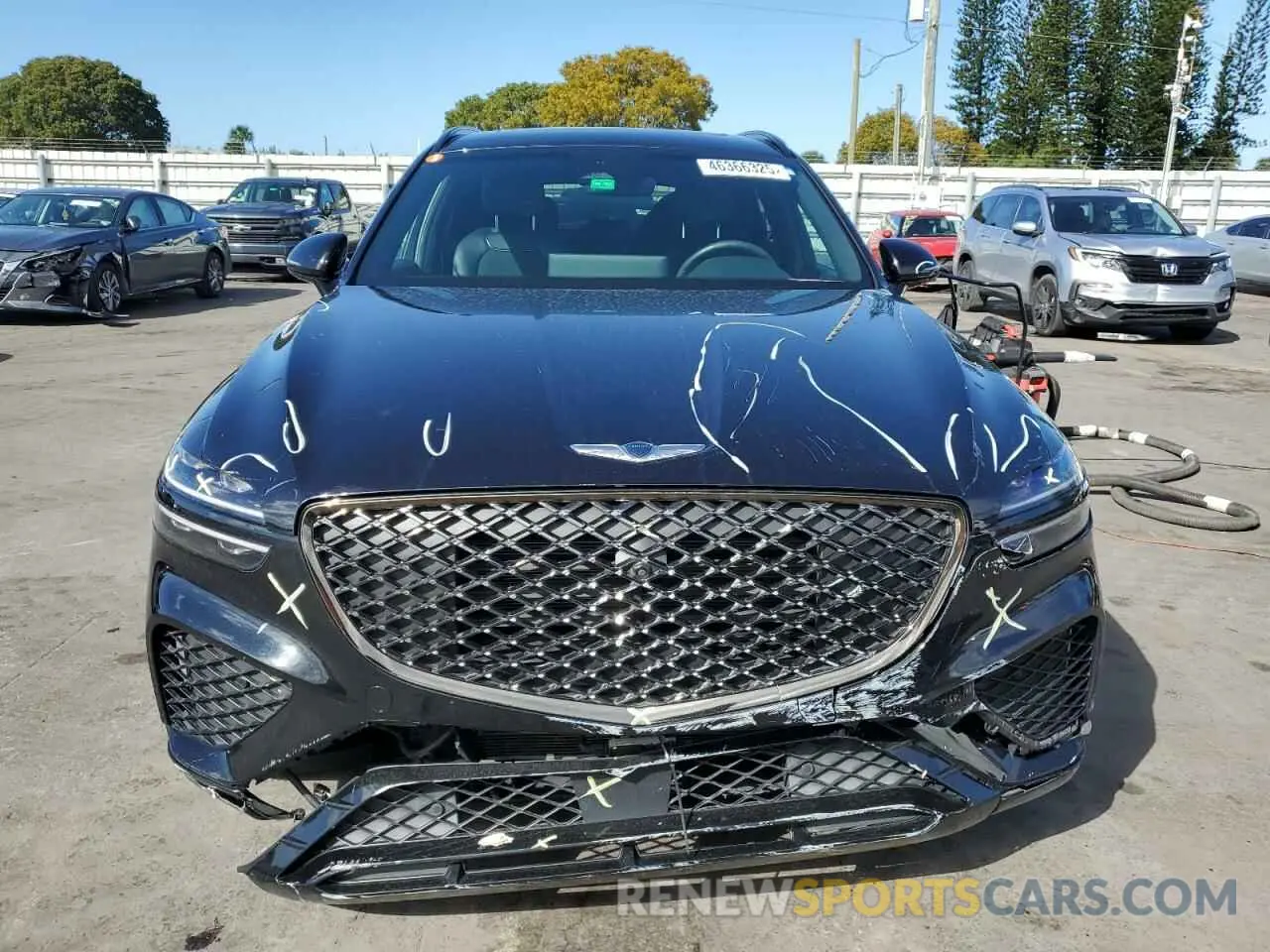 5 fotografías del automóvil dañado KMUMADTB8NU033506 GENESIS GV70 BASE 2022